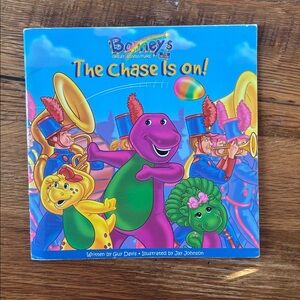 BARNEY THE PURPLE DINOSAUR VTG 1998 BARNEYS GREAT ADVENTURE BOOK THE MOVIE